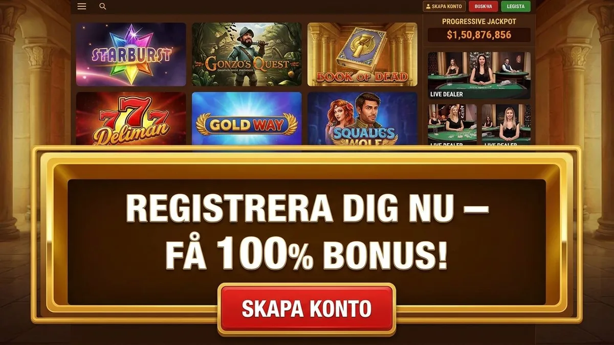 Registrera dig med bonus